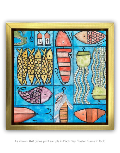 Tackle Box | Framed Giclee Print on Canvas